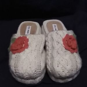 Steve Madden knitted slippers size 10 new